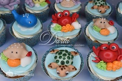 Sea animals cupcakes - Cake by Daria Albanese