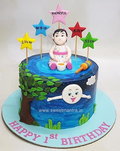 Moon and sky cake - Cake by Sweet Mantra Homemade Customized Cakes Pune