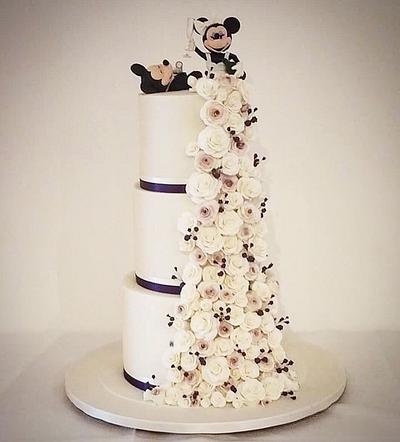 Mickey & Minnie wedding cake  - Cake by Maria-Louise Cakes