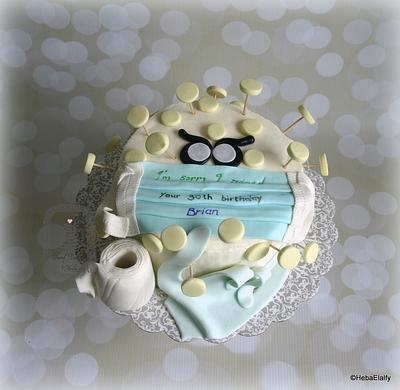 Brian's 30th birthday corona virus cake - Cake by Sweet Dreams by Heba 