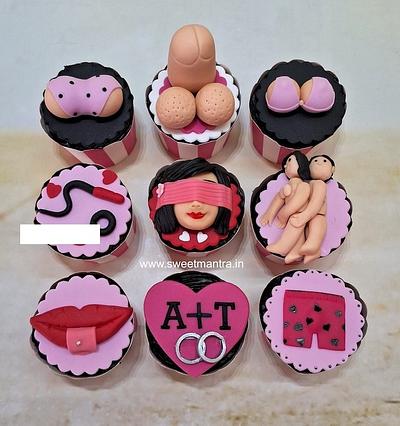 Customised cupcakes for Bachelorette - Cake by Sweet Mantra Homemade Customized Cakes Pune