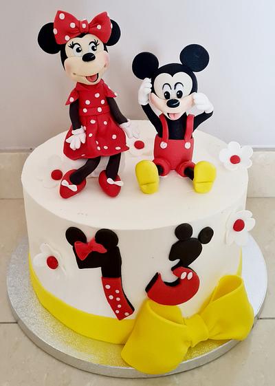 Minnie and Mickey  - Cake by Adriana12