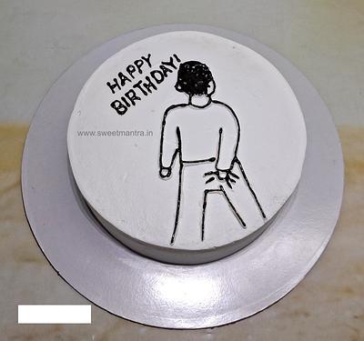 Funny birthday cake - Cake by Sweet Mantra Homemade Customized Cakes Pune