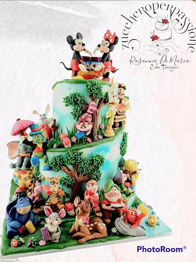 All Disney cartoons say "PEACE" - Cake by zuccheroperpassione