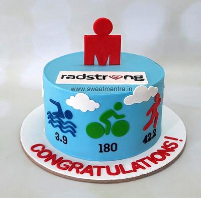 Ironman Triathlon cake - Cake by Sweet Mantra Homemade Customized Cakes Pune