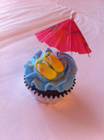 Beach flip flop cupcakes - Cake by Woodcakes
