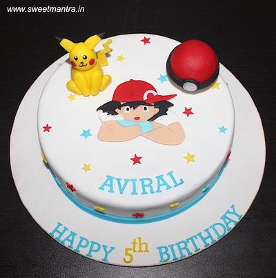 Pokemon theme cake - Cake by Sweet Mantra Homemade Customized Cakes Pune