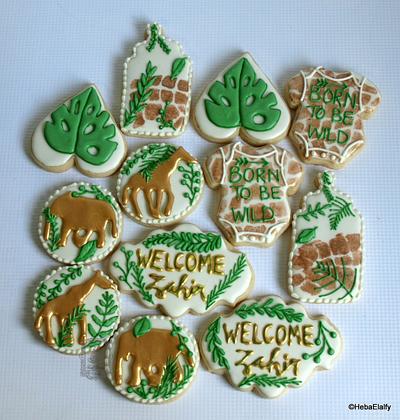 Safari themed baby shower cookie set - Cake by Sweet Dreams by Heba 