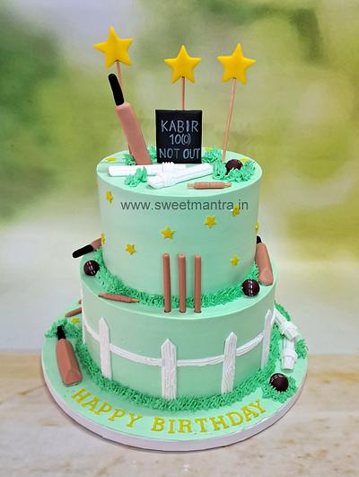 Cricket cream cake - Cake by Sweet Mantra Homemade Customized Cakes Pune