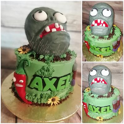 Plants VS Zombies cake - Cake by Fernandas Cakes And More