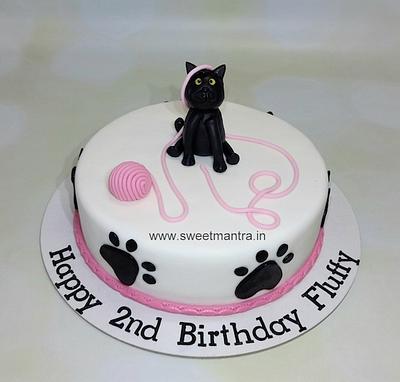 Cat birthday cake - Cake by Sweet Mantra Homemade Customized Cakes Pune