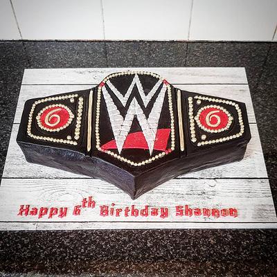 WWE World Heavyweight Championship  Belt cake - Cake by The Custom Piece of Cake