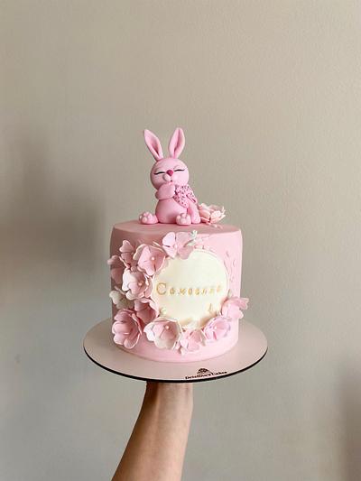 First birthday cake  - Cake by Detelinascakes