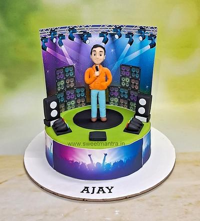 Stage cake for Singer - Cake by Sweet Mantra Homemade Customized Cakes Pune