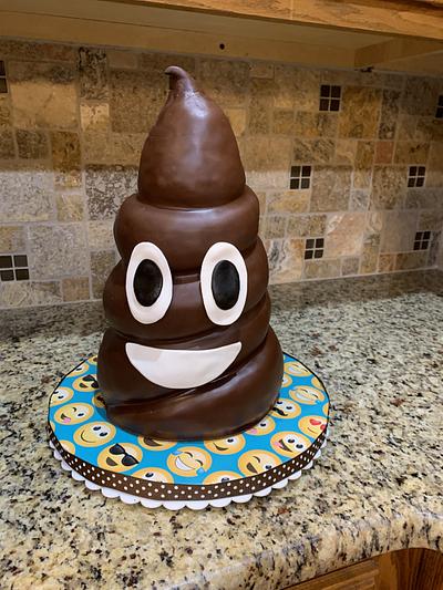 Poop emoji - Cake by Woodcakes