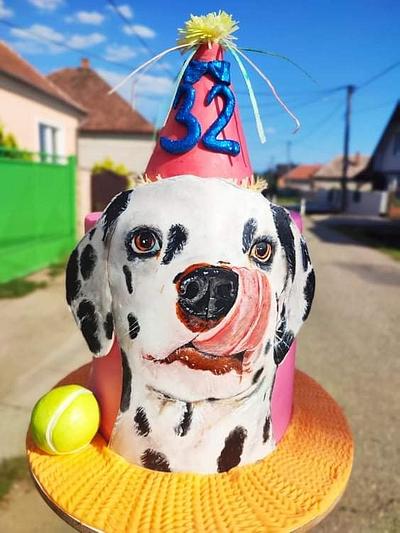 Dalmatian doggy cake - Cake by RekaBL86