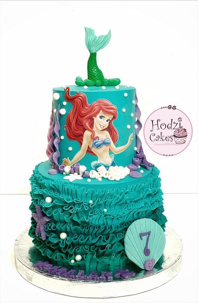 Ariel Mermaid Cake🪸🌊💜 - Cake by Hend Taha-HODZI CAKES