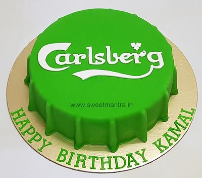 Carlsberg cake - Cake by Sweet Mantra Homemade Customized Cakes Pune