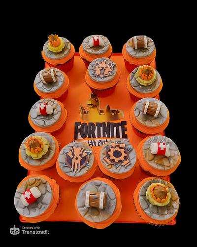 Fortnite cupcakes  - Cake by The Custom Piece of Cake