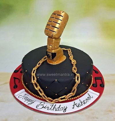 Customised cake for Singer - Cake by Sweet Mantra Homemade Customized Cakes Pune