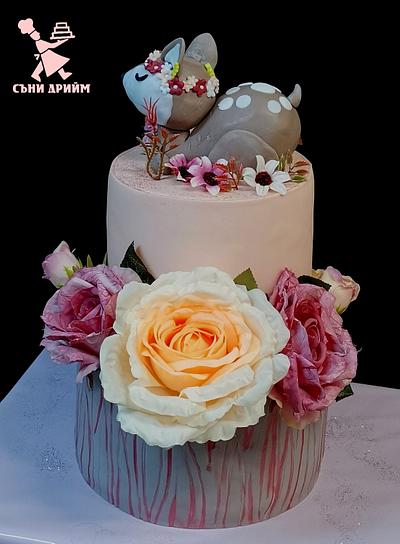 1 st birthday cake for girl  - Cake by Sunny Dream