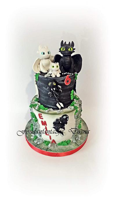 Dragon themed cake - Cake by Fondantfantasy