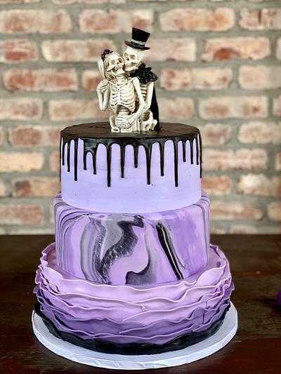 Gothic themed wedding - Cake by Brandy-The Icing & The Cake