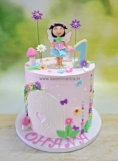 Beautiful Fairy cake for 1st birthday - Cake by Sweet Mantra Homemade Customized Cakes Pune