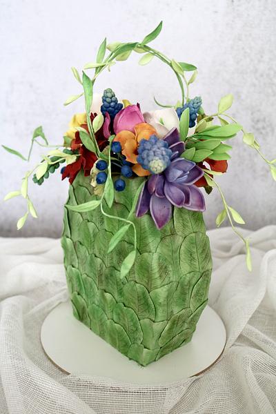 Bag of flowers - Cake by tomima