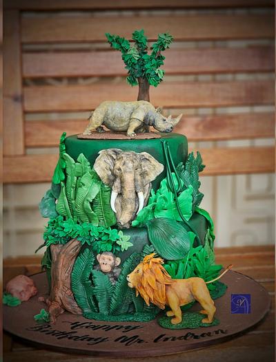 Jungle Theme Cake  - Cake by Ms. V
