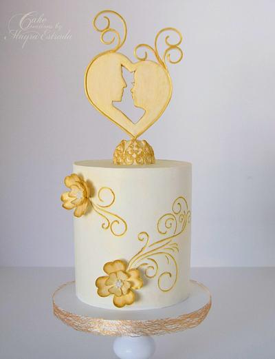 Elegant Wedding Cake - Cake by Cake Creations by ME - Mayra Estrada