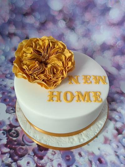 New home cake. - Cake by Karen's Cakes And Bakes.