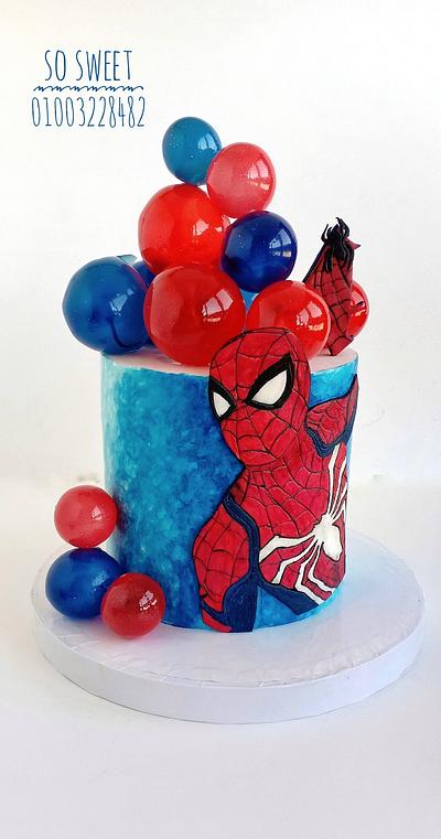 Spiderman cake - Cake by SoSweetbyAlaaElLithy