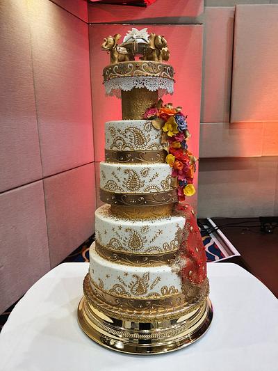 Indian wedding - Cake by ClaudiaSugarSweet