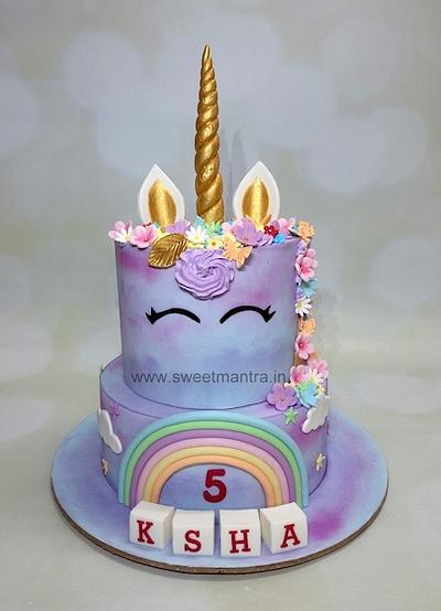 Beautiful Unicorn design cake - Cake by Sweet Mantra Homemade Customized Cakes Pune