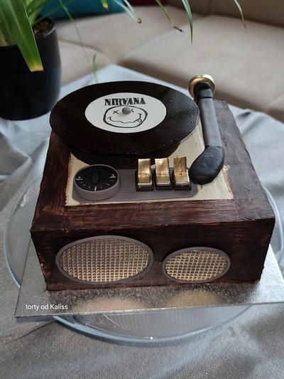 Old gramophone for birthday - Cake by Kaliss