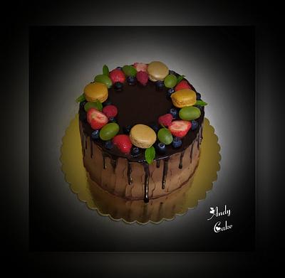 Chocolate cake with fruits - Cake by AndyCake
