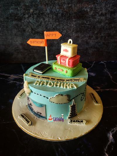 Travel theme cake - Cake by Nikita shah