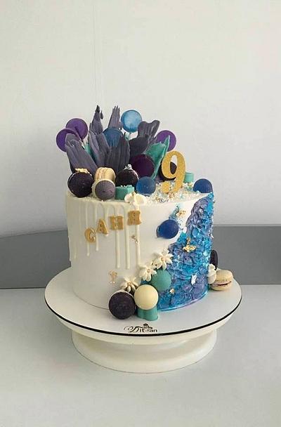 Purple and blue - Cake by Ditsan
