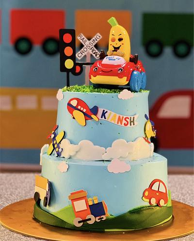 Transport theme cake  - Cake by Sugaryaddictions