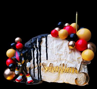 Sonic shadow top forward cake - Cake by Dana Bakker