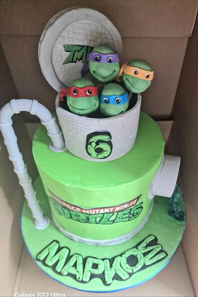 Ninja turtles - Cake by Miavour's Bees Custom Cakes