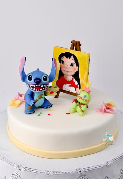 Stitch pittore Cake topper  - Cake by Arianna