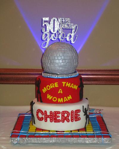 Cherie's 50th Disco Cake - Cake by Jazz