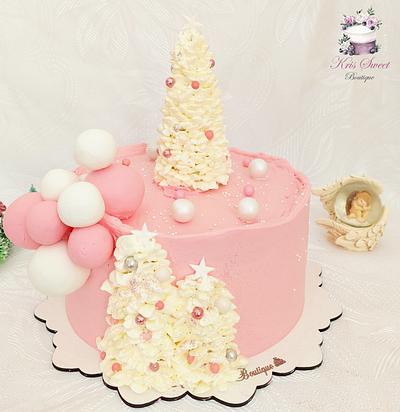 Pink Christmas  - Cake by Kristina Mineva