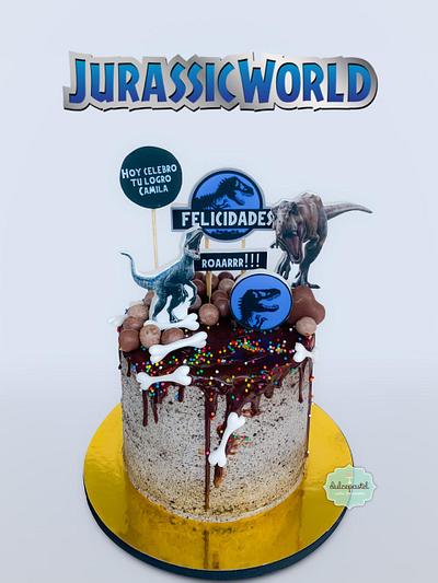 Torta del Mundo Jurásico en Medellín - Cake by Dulcepastel.com