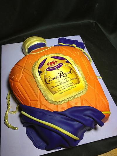 Crown Royal Butter cream design  - Cake by Princess Custom Cake 