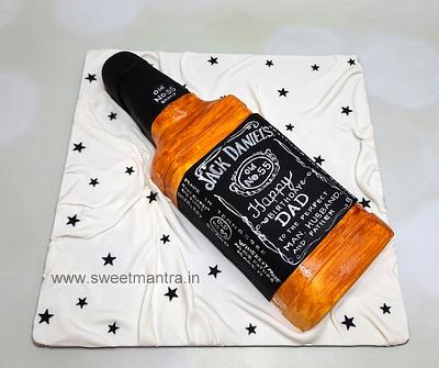 Jack Daniels bottle cake - Cake by Sweet Mantra Homemade Customized Cakes Pune