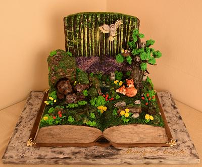 Magic book - Cake by OSLAVKA