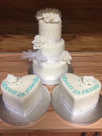 Wedding set - Cake by malinkajana